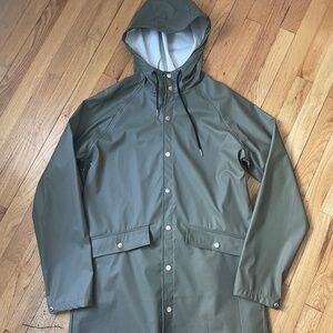Jack & Jones Men’s L Olive Green Raincoat
